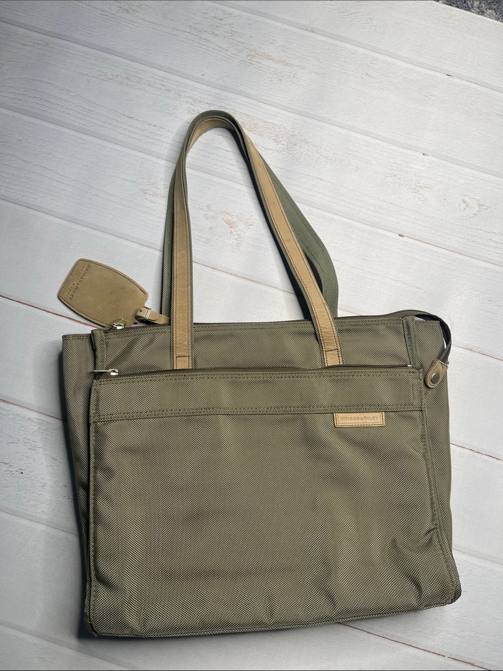 Briggs & Riley Shopper Tote Travel Bag Laptop Briefcase Mens Zip Carry On Mens